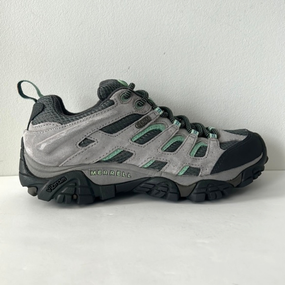 Merrell Moab Waterproof Hiking Shoe Drizzlemint Hiker size 7